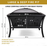 Square fire pit