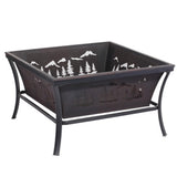 Square fire pit