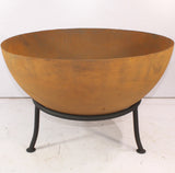 Corten steel fire pit