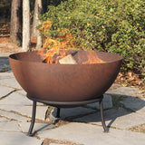Corten steel fire pit
